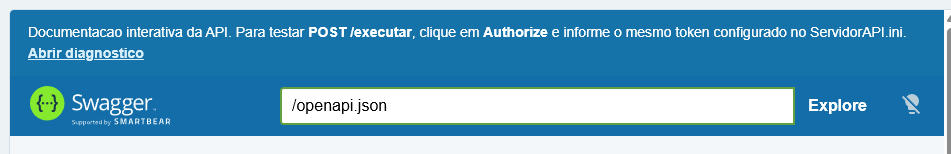 Swagger do Servidor FACIL REST API para IA